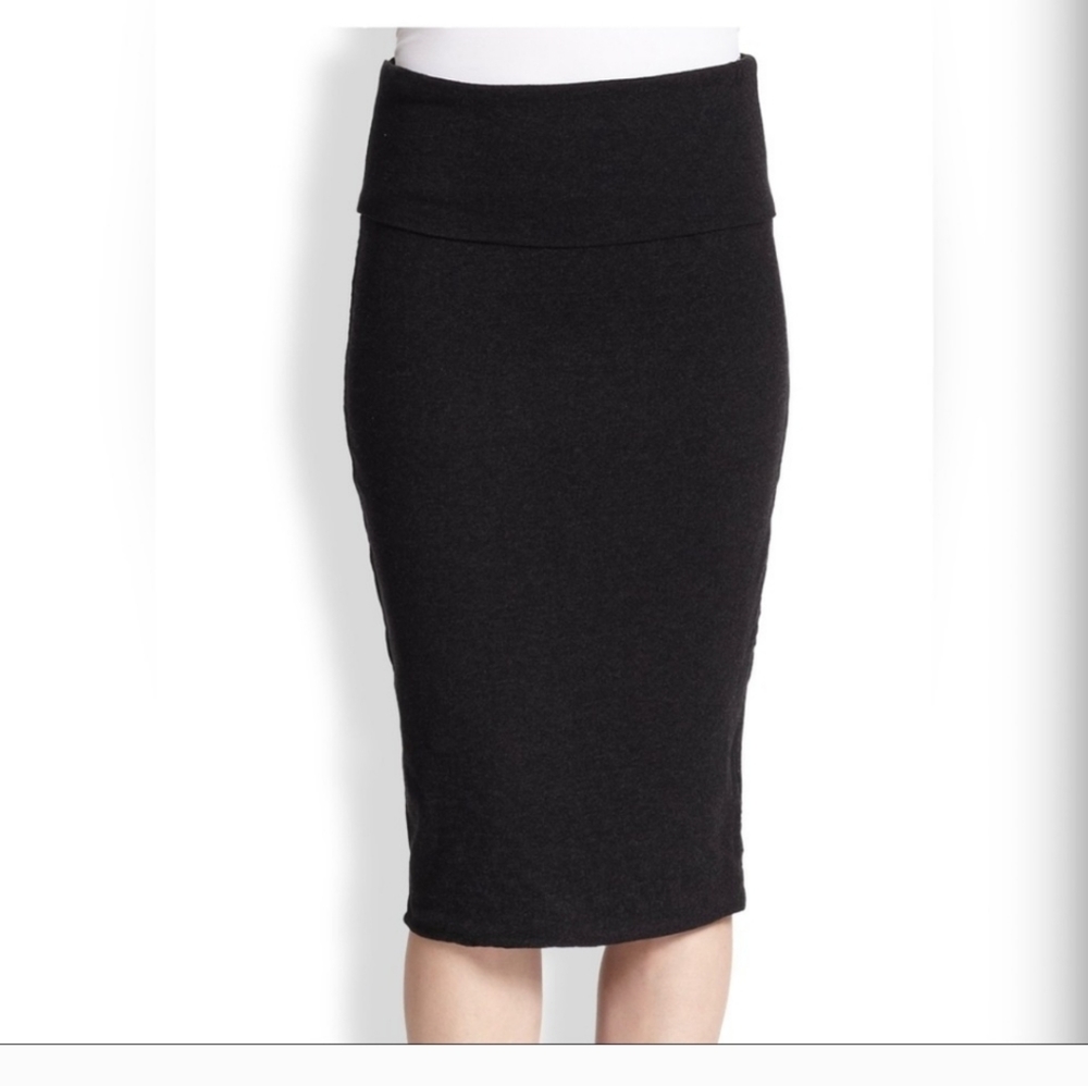 James Perse Stretch Cotton Jersey Pencil Ski